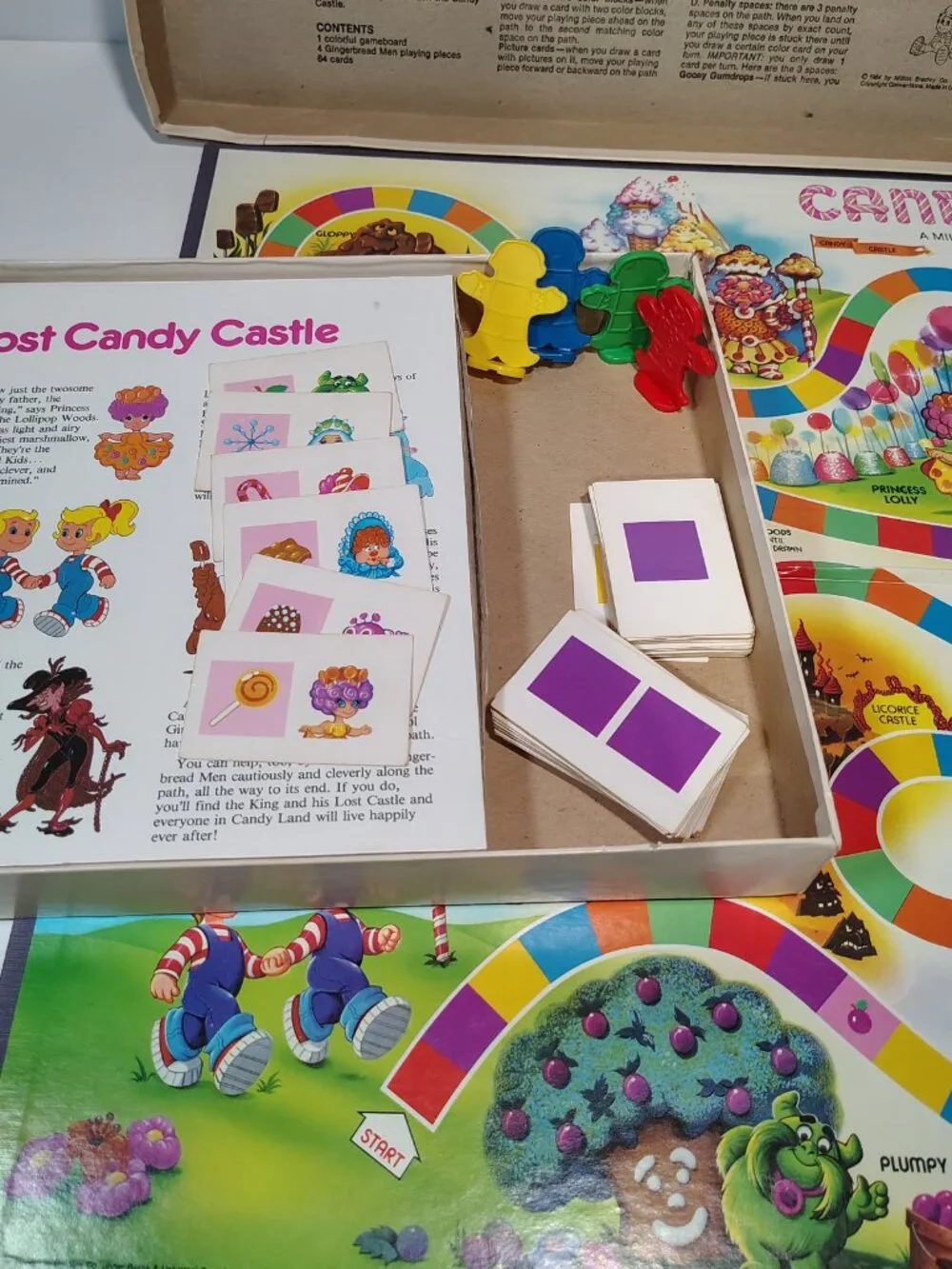 VINTAGE Rare Candy Land 1984 Children's Board Game Milton Bradley 99% Complete